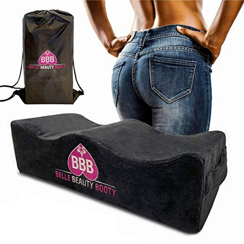 Premium BBL Booty Pillow After Surgery Brazilian Butt Lift Pillow Butt Augmentation Recovery Foam Pillow - Dr_ Approved BBL for Post-Surgery Recovery Seat - BBL Foam Pillow  Cover Drawstring Bag