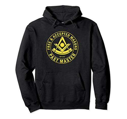 Masonic Past Master Jewel F   AM Square   Compass Freemason Pullover Hoodie