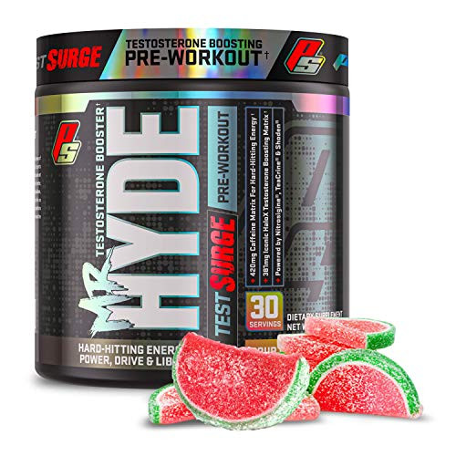 ProSupps® Mr_ Hyde® Test Surge Testosterone Boosting Hard Hitting Energy Pre-Workout 30 Servings Sour Watermelon