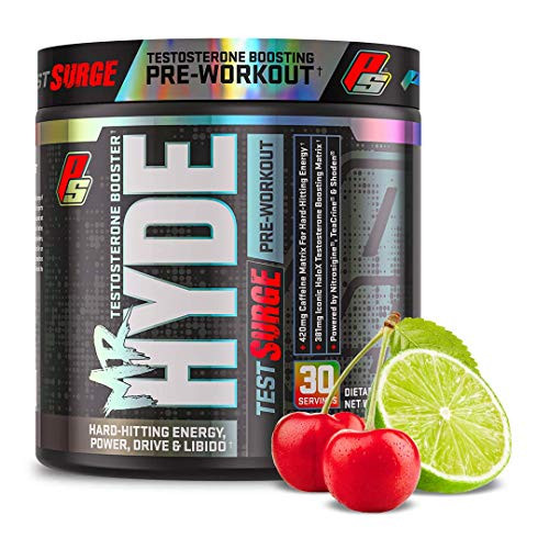 ProSupps® Mr_ Hyde® Test Surge Testosterone Boosting Hard Hitting Energy Pre-Workout 30 Servings Cherry Limeade