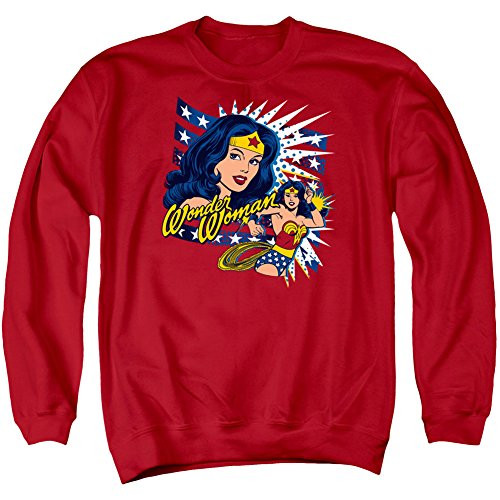 DC Comics Pop Art Wonder Woman Adult Crewneck Sweatshirt