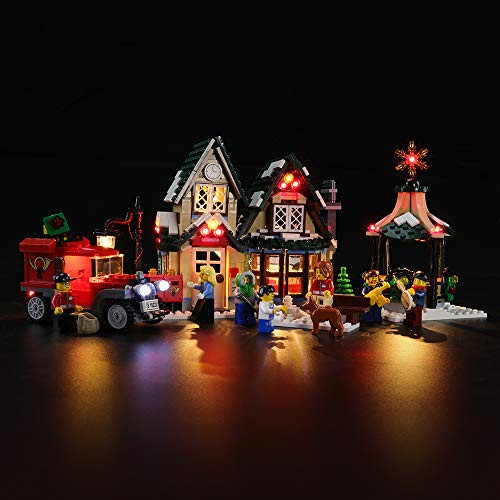 BRIKSMAX Led Lighting Kit for Winter Village Post Office - Compatible with Lego 10222 Building Blocks Model- Not Include The Lego Set