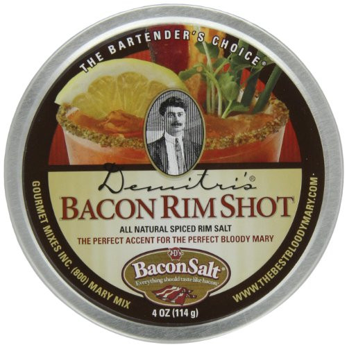 Demitris Bacon RimShot Spiced Rim Salt   4-Ounce Tins Pack of 4 Demitris Bacon RimShot Spiced Rim Salt   4-Ounce Tins Pack of 4