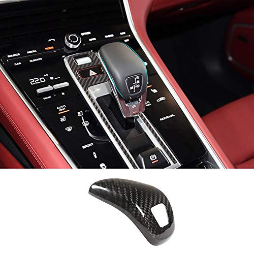 LLKUANG Real Carbon Fiber Gear Shift Knob Head Cover Trim for Porsche Panamera 2020 2019 2018 2017