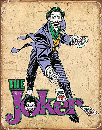 Poster Revolution DC Comics - The Joker Tin Sign 13 x 16in