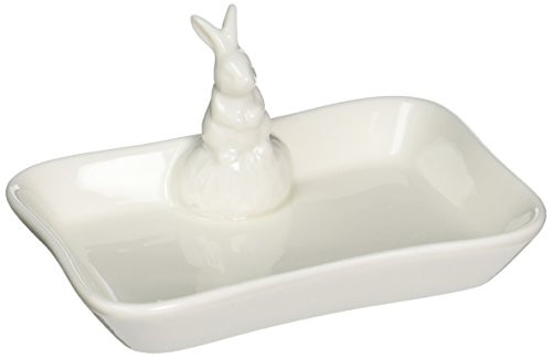 Abbott Collection Rabbit Soap Dish, White