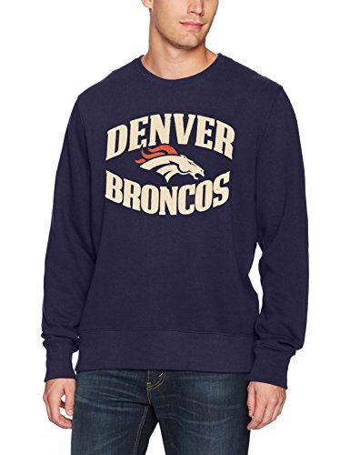 OTS NFL Denver Broncos Mens Fleece Crew Distressed Marbleton XX-Large