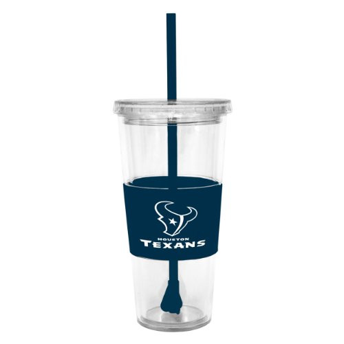 Boelter Brands NFL Houston Texans Straw Tumbler, 22-ounce
