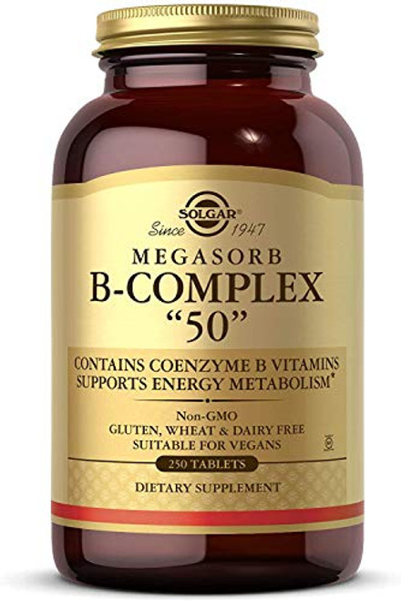Solgar Megasorb B-Complex Tablets 250 Count Solgar Megasorb B-Complex Tablets 250 Count