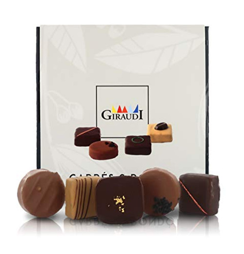 Giraudi Box of 16 Assorted Artisan Chocolates Carres   Rondò Chocolate Pralines from Italy - 160g  5_64oz