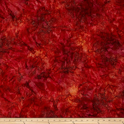 Timeless Treasures 0488307 Tonga Batik Forest Floor Cosmic Sky Fabric by the Yard, Flame