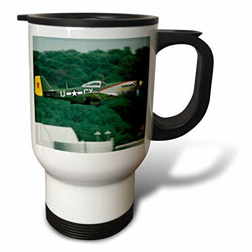 3dRose North American P-51 D Mustang War plane-US24 BFR0083-Bernard Friel- Travel Mug 14 oz Multicolor 3dRose North American P-51 D Mustang War plane-US24 BFR0083-Bernard Friel- Travel Mug 14 oz Multicolor