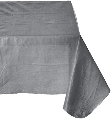Amscan Silver Flannel-Backed Vinyl Table Cover  Party Tableware 6 Ct_