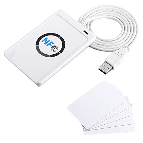 Yosoo NFC ACR122U RFID Contactless Smart IC Card Reader Writer ACR122U NFC RFID Contactless Smart Reader   WriterUSB  5X Mifare IC Card ACR122U RFID Smart Card NFC