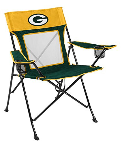 Rawlings NFL Game Changer Large Folding Tailgating and Camping Chair with Carrying Case Green Bay Packers