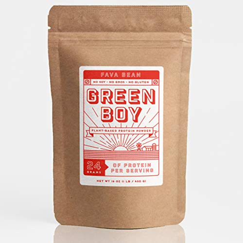 Green Boy plant-based Fava Bean Protein Powder - Vegan Non GMO Soy Free Gluten Free