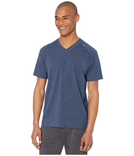 tasc Performance Carrollton V-Neck Tee Classic Navy Heather LG