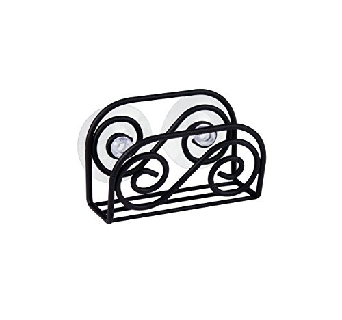 Spectrum Diversified Scroll Sponge Holder, Black