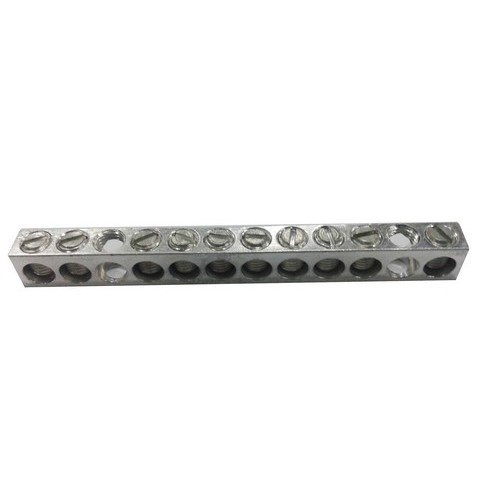 Morris 91132 Morris Products 91132 Ground/Neutral Bar, Aluminum, 5 Circuits, #14 - #4 Wire Range