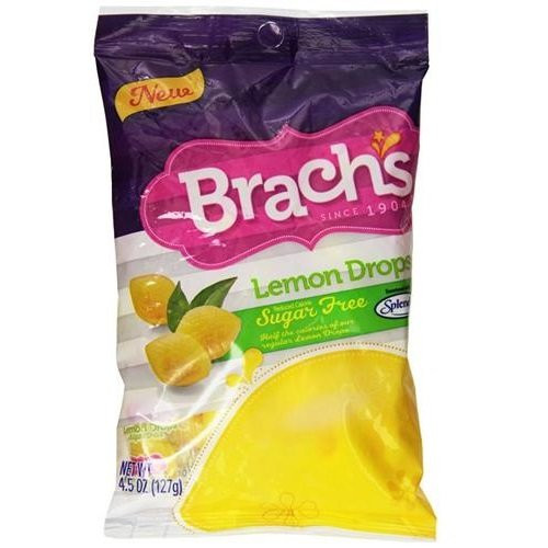 Brachs Lemon Drops Sugar Free Candy 12 packs 4_5 oz per pack