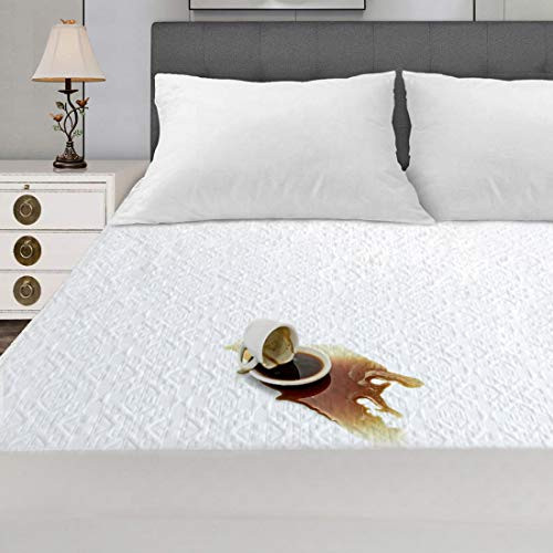 Hanleecome Premium Waterproof Mattress Protector Cal King Size Cooling Bamboo Mattress Pad Cover 3D Air Fabric Ultra Soft Breathable NoiselessCal King Hanleecome Premium Waterproof Mattress Protector Cal King Size Cooling Bamboo Mattress Pad Cover 3D Air Fabric Ultra Soft Breathable NoiselessCal King