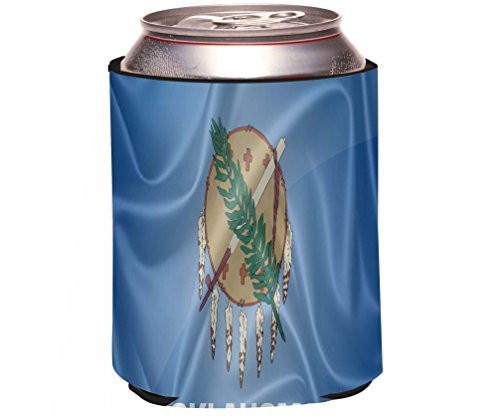 Rikki Knight Beer Can Soda Drinks Cooler, Oklahoma State Flag Design