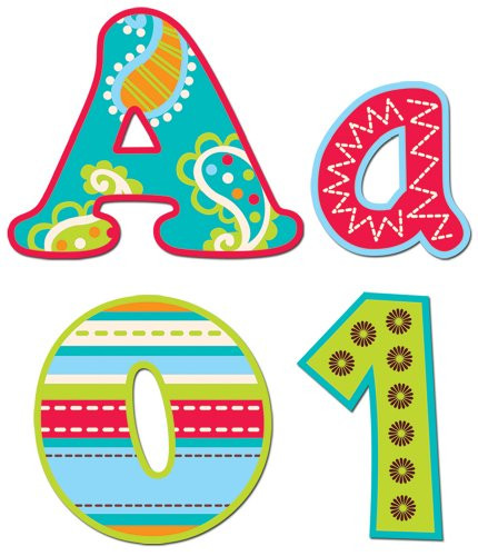 Creative Teaching Press Dots on Turquoise 4-Inch Designer Letters 1868