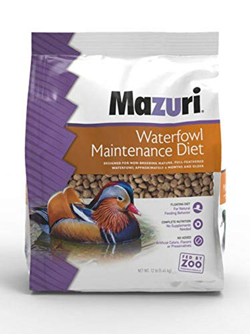 Mazuri  Waterfowl Maintenance Diet  12 Pound 12 lb Bag Mazuri  Waterfowl Maintenance Diet  12 Pound 12 lb Bag