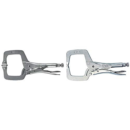 IRWIN VISE-GRIP Original Locking C-Clamp with Swivel Pads 11 20 and VISE-GRIP Original Locking C-Clamp 11 19