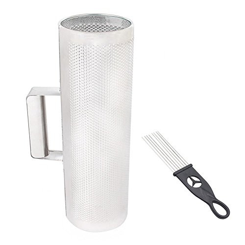 Bnineteenteam Stainless Steel Metal Guiro with Scraper Guiro Shaker Latin Percussion Instrument