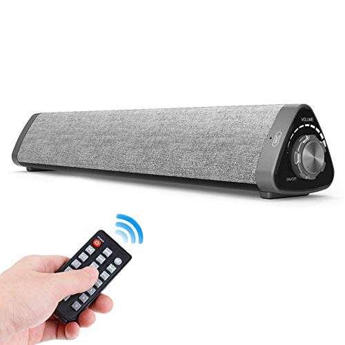 Soundbar TOPROAD Sound Bar with Built-in Mic and Bluetooth Wired and Wireless Speaker for TVPCPhonesTablets with Remote Control