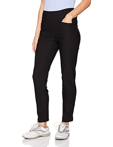 PGA TOUR Womens Pull-On Golf Pant Caviar Small