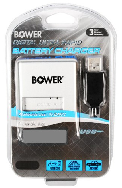 Bower XC-O80 3-in-1 Individual Battery Charger for Olympus LI-80B