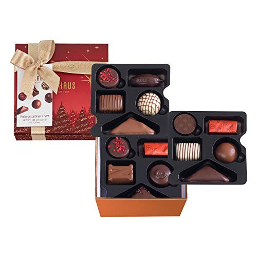 Neuhaus Belgian Chocolate Christmas Holiday Medium Gift Box Dark and Milk Chocolates Assortment Gourmet Chocolate Gift 15 PCS Neuhaus Belgian Chocolate Christmas Holiday Medium Gift Box Dark and Milk Chocolates Assortment Gourmet Chocolate Gift 15 PCS