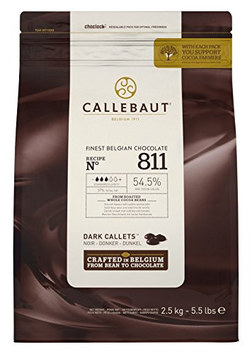 Callebaut No 811 Finest Belgian Dark Chocolate Callets Couverture 54_5 - 2_5Kg