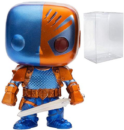 DC Comics Deathstroke Metallic Version PX Previews Exclusive Funko Pop Vinyl Figure Includes Compatible Pop Box Protector Case DC Comics Deathstroke Metallic Version PX Previews Exclusive Funko Pop Vinyl Figure Includes Compatible Pop Box Protector Case