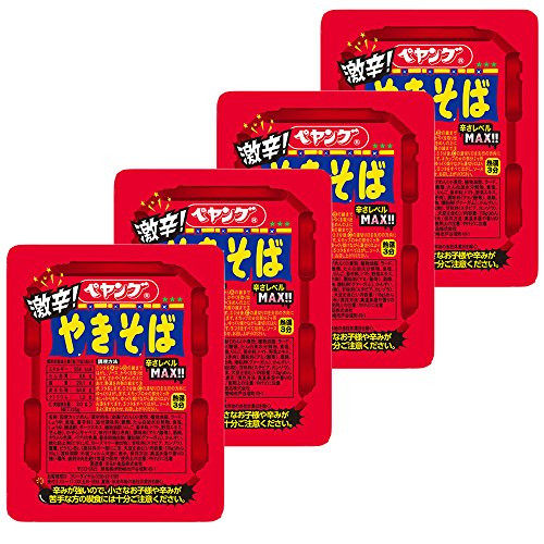 Peyoung Fried Noodles Spicy Taste 4_2oz 4pcs Japanese Instant Noodle Yakisoba Ninjapo
