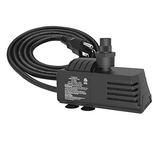 Submersible Water Pump 11_5ft Power Cord 1100GPH Ultra Quiet Pump with Dry Burning Protection for Fountains Hydroponics Ponds Statuary Aquariums   More  