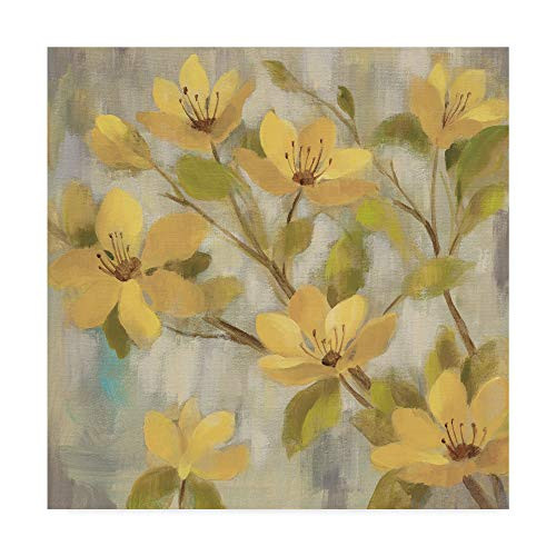 Trademark Fine Art Golden Bloom I Neutral by Silvia Vassileva 18x18-Inch Fine Art Multicolor
