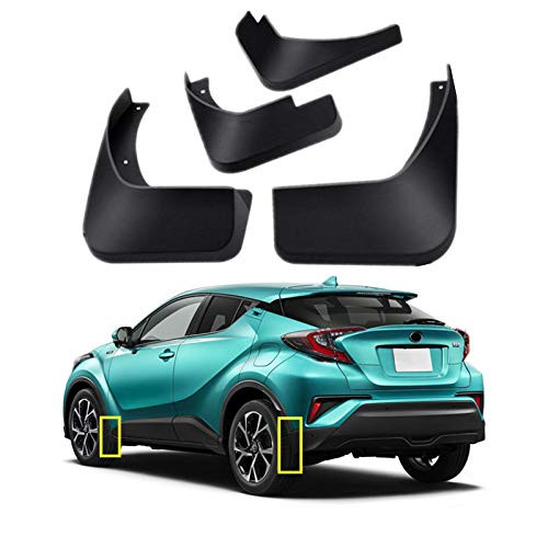 Mud Flaps Kit for 2018 2019 2020 2021 Toyota C-HR Mud Splash Guard Front and Rear 4-PC Set by TOPGRIL