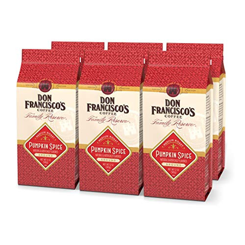 Don Franciscos Pumpkin Spice Flavored Ground Coffee Limited Edition 12 Ounce Pack of 6 Don Franciscos Pumpkin Spice Flavored Ground Coffee Limited Edition 12 Ounce Pack of 6