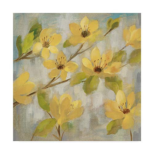 Trademark Fine Art Golden Bloom IV Neutral by Silvia Vassileva 14x14-Inch Fine Art Multicolor