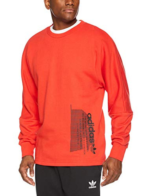adidas Originals Mens NMD Sweatshirt lush red S
