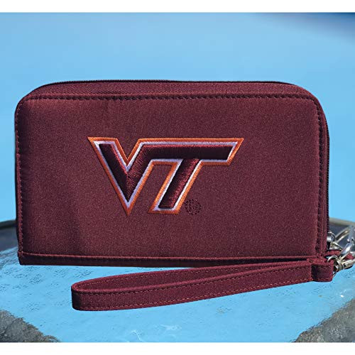 Charm14 NCAA Virginia Tech Hokies Cell Phone Wallet-Fits All Phones