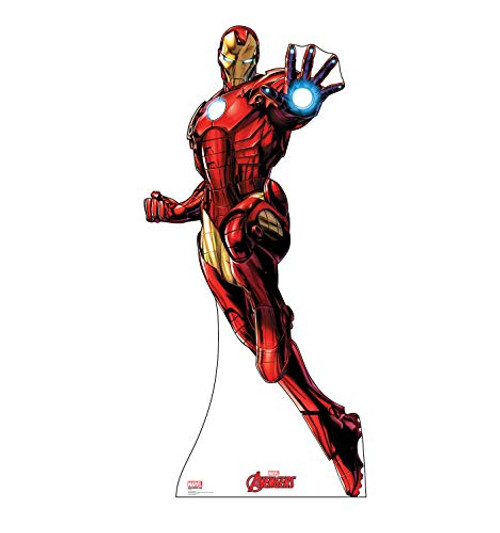 Advanced Graphics Iron Man Life Size Cardboard Cutout Standup - Marvels Avengers Animated Advanced Graphics Iron Man Life Size Cardboard Cutout Standup - Marvels Avengers Animated