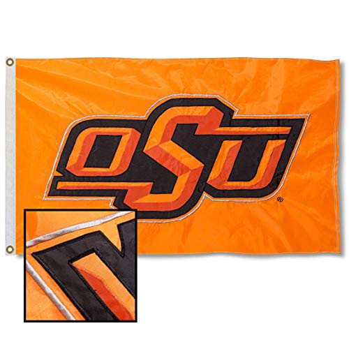 College Flags   Banners Co_ Oklahoma State University Embroidered and Stitched Nylon Flag