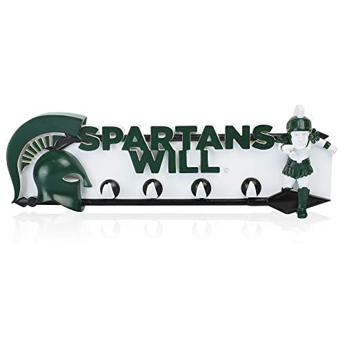 College Bronze Michigan State MSU Spartans Will Key Rack