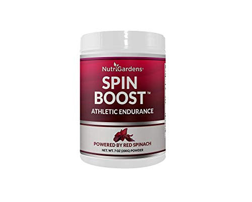 Nutrigardens Spin Boost Athletic Endurance Nitric Oxide Pre-Workout Powder Concentrated Superfood Powered by Red Spinach and Beet Juice Powder Delivers Minimum 400mg Nitrate per Serving 20 Servings