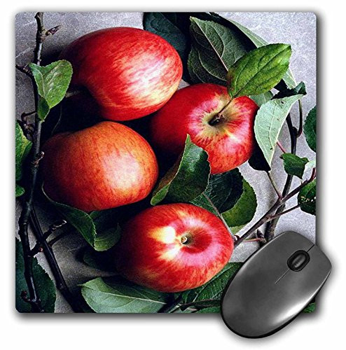 3dRose LLC 8 x 8 x 0.25 Inches Mouse Pad, Apple (mp_765_1)