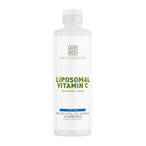 Liposomal Vitamin C Liquid by Dr_ Amy Myers 1000mg 16 Oz - High Absorption VIT C Ascorbic Acid - Antioxidant Supplement Supports Immune System Boosts Collagen Production - Non-GMO - 30 Servings Liposomal Vitamin C Liquid by Dr_ Amy Myers 1000mg 16 Oz - High Absorption VIT C Ascorbic Acid - Antioxidant Supplement Supports Immune System Boosts Collagen Production - Non-GMO - 30 Servings